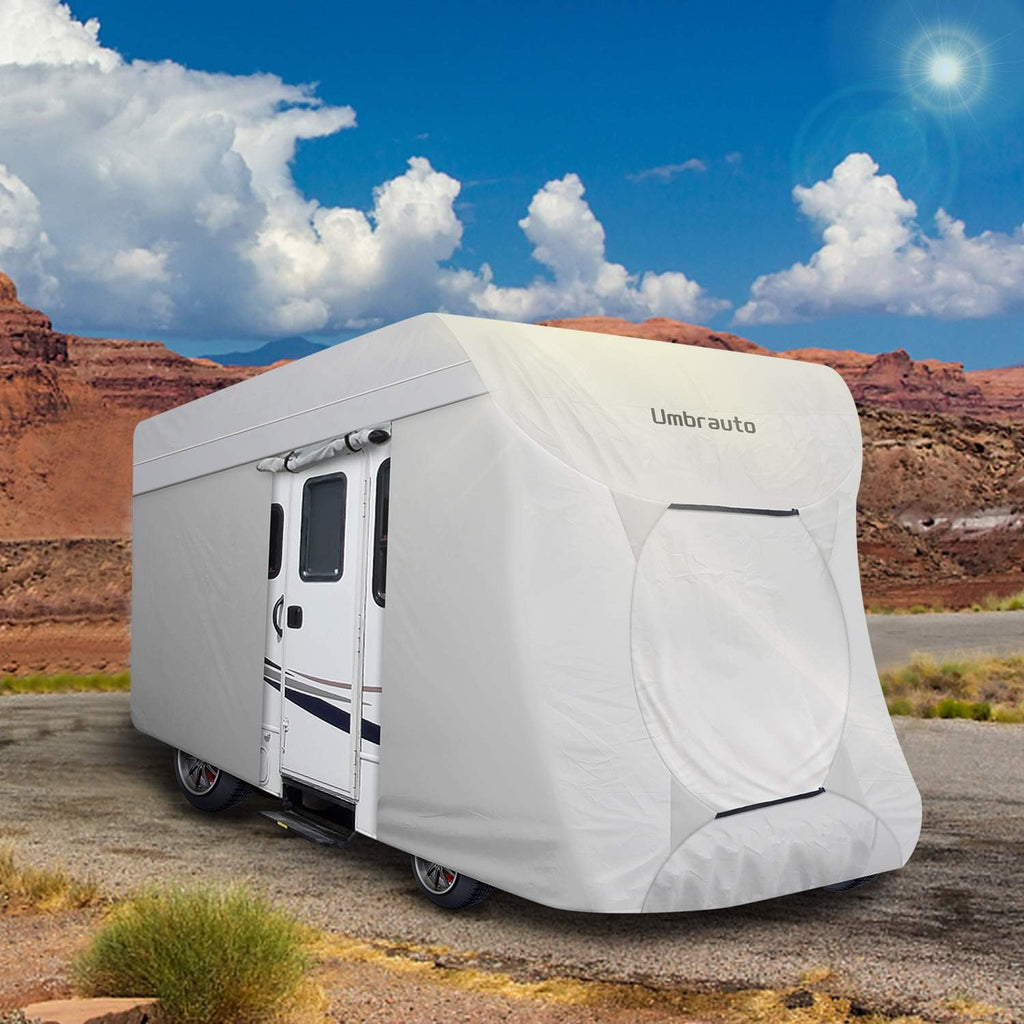 3 Layers Waterproof Ripstop RV Cover Fits 26Ft to 29Ft, Grey G76018