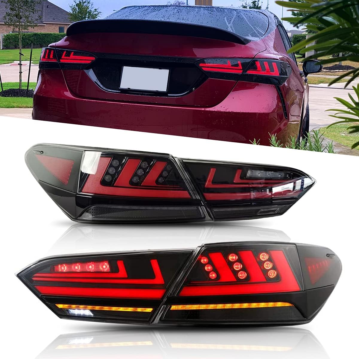 Tail Lights for Toyota Camry 2018-2022 LED Taillight Assembly W48809