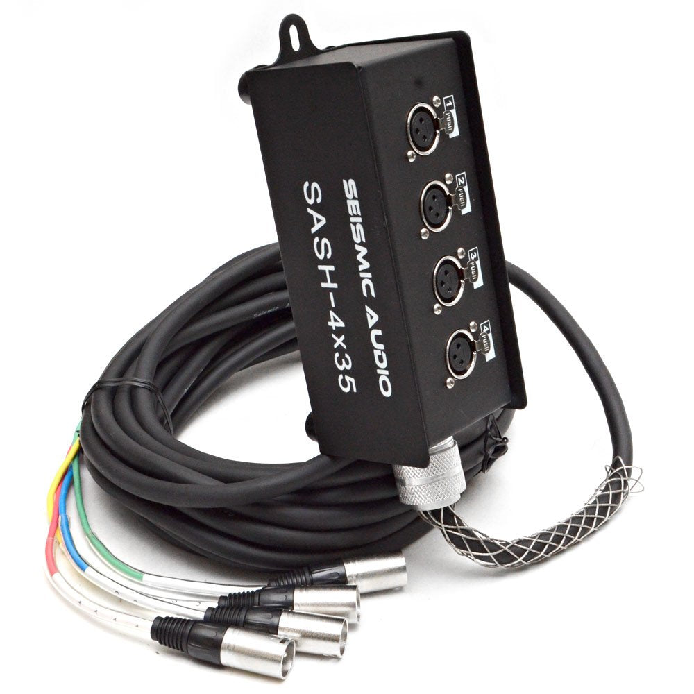 4 Channel XLR Sub Snake Cable 35 Feet Y762