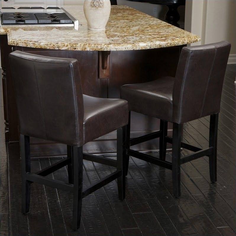26x22 Counter Stool in Brown (Set of 2) J616
