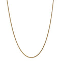 14kt Yellow Gold 1.8mm Spiga Chain 16 inch Lobster Clasp Y631