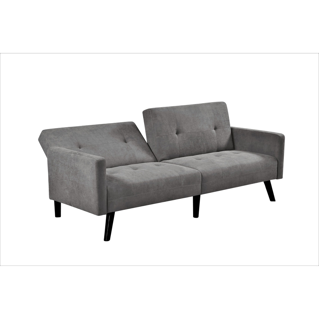 Dark Grey Linen Sofabed Sleeper Y71284
