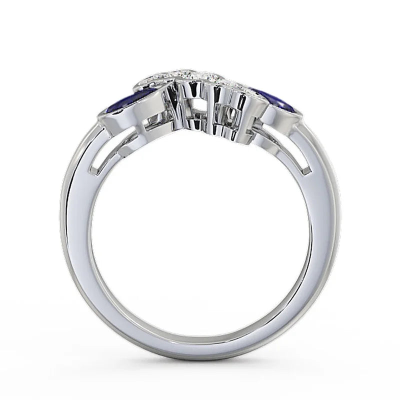 14K White Gold Eternity Band Size 7.5 K6778