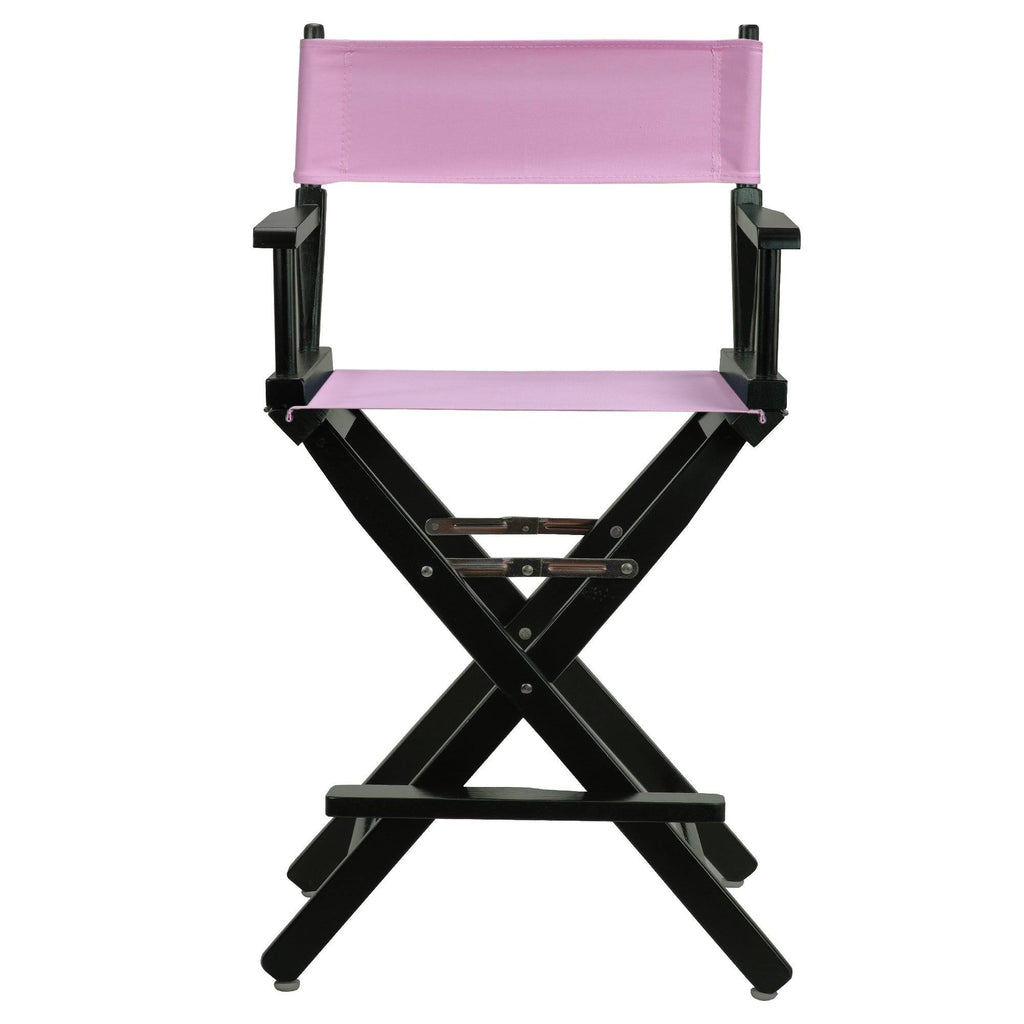 Black Frame Pink Canvas Director's Chair V1058