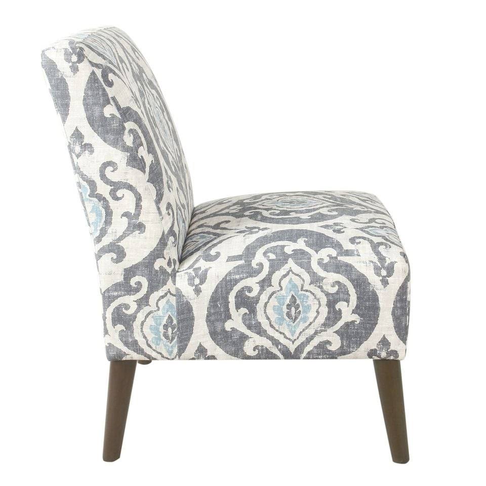 Navy Blue Armless Dining Accent Chair H79783