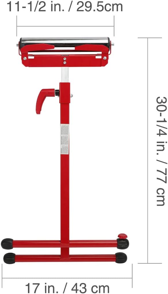 Folding Roller Stand Height Adjustable, 250 pound Load Capacity, Pack of 2 J33967