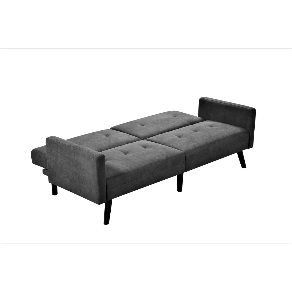 Dark Grey Linen Sofabed Sleeper Y71284