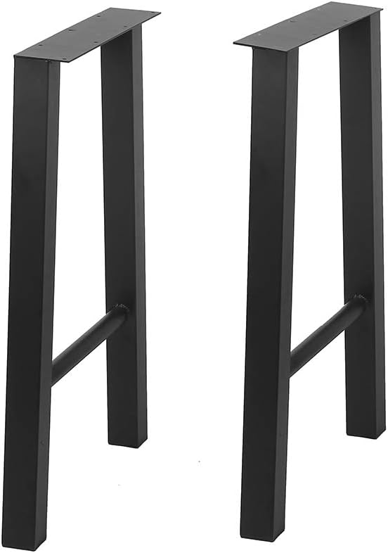 Industrial Black Cast Iron Metal Furniture Legs 2 Pcs P88362