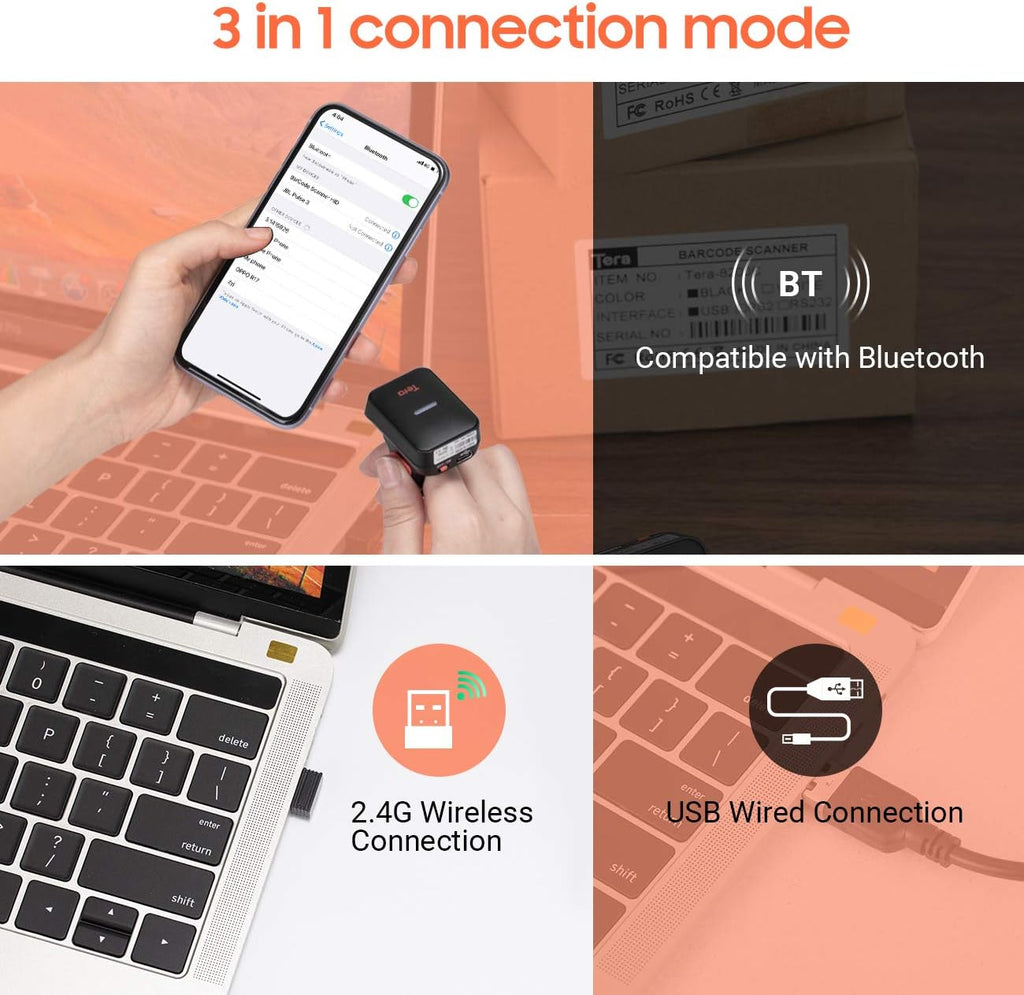 Wireless Bluetooth Barcode Scanner L235
