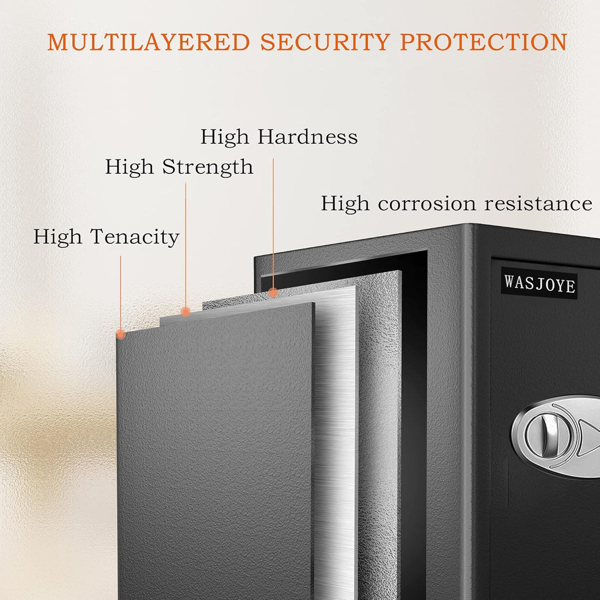 Security Cabinet Safe Lock Box with Electronic Digital Keypad E7193