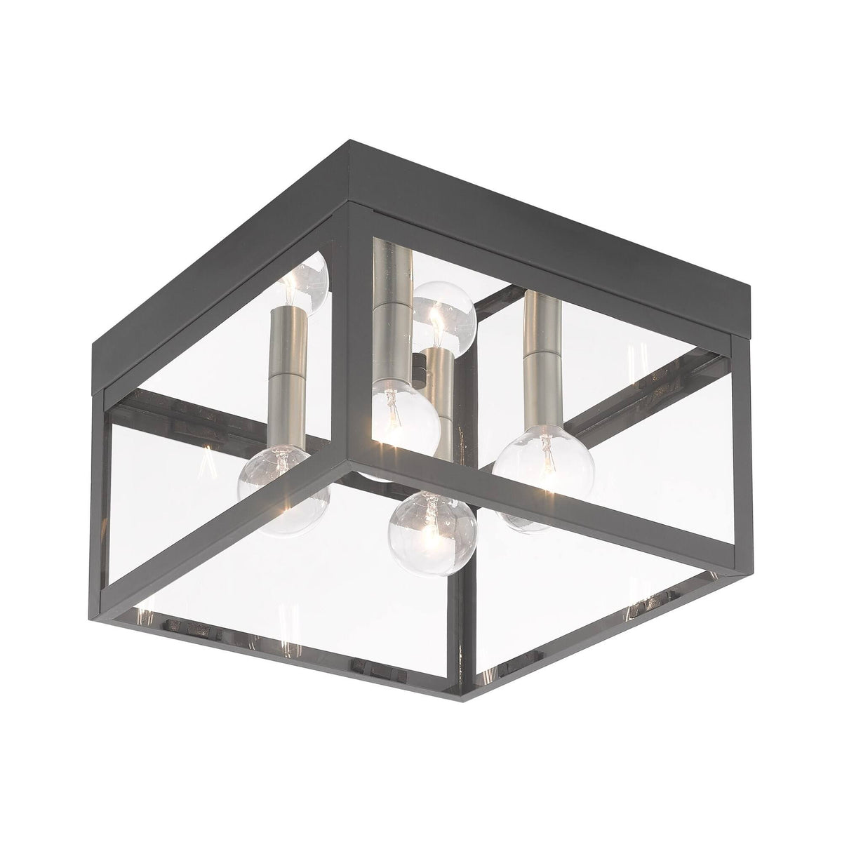 Scandinavian Gray 4 Light Outdoor Ceiling Mount X9608
