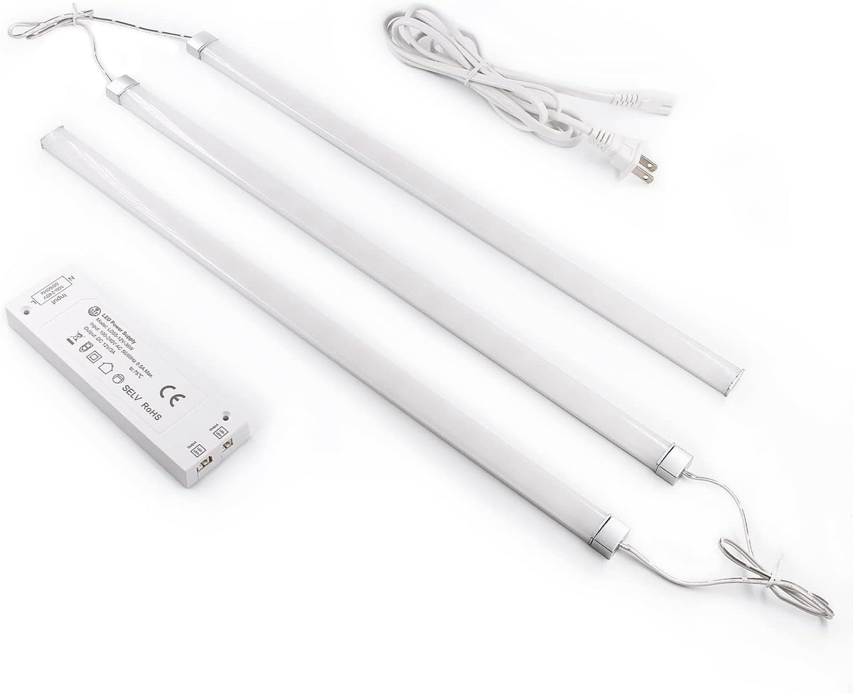 Under Cabinet Linkable Dimmable Light Strips with Touch Switch, 3200 Lumen, 32W, 6500K E9423
