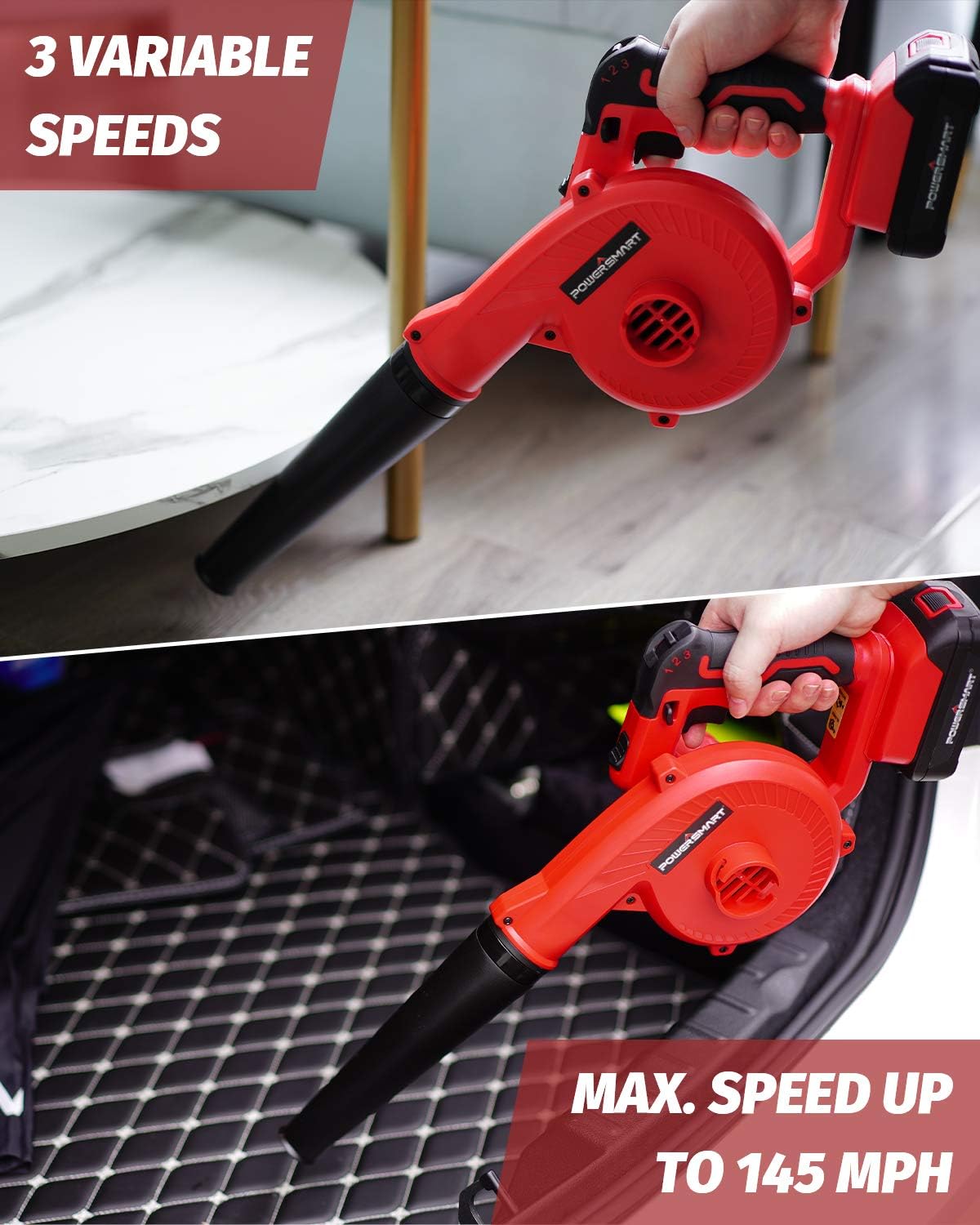 20V Cordless Leaf Blower & Vacuum with 2.0Ah Batteries and Charger O407930