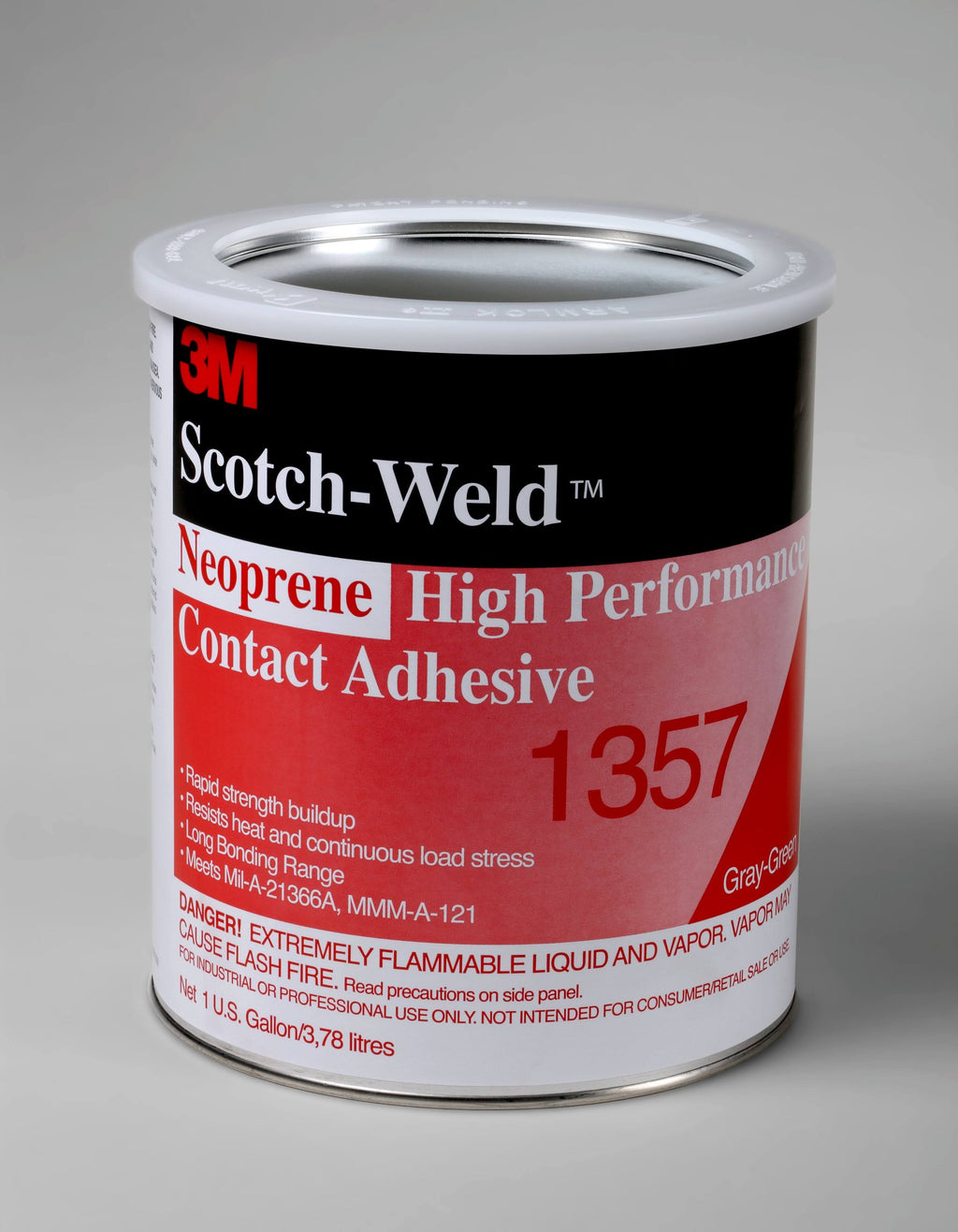 Neoprene Contact Adhesive, Light Yellow, 1 Gallon N3209