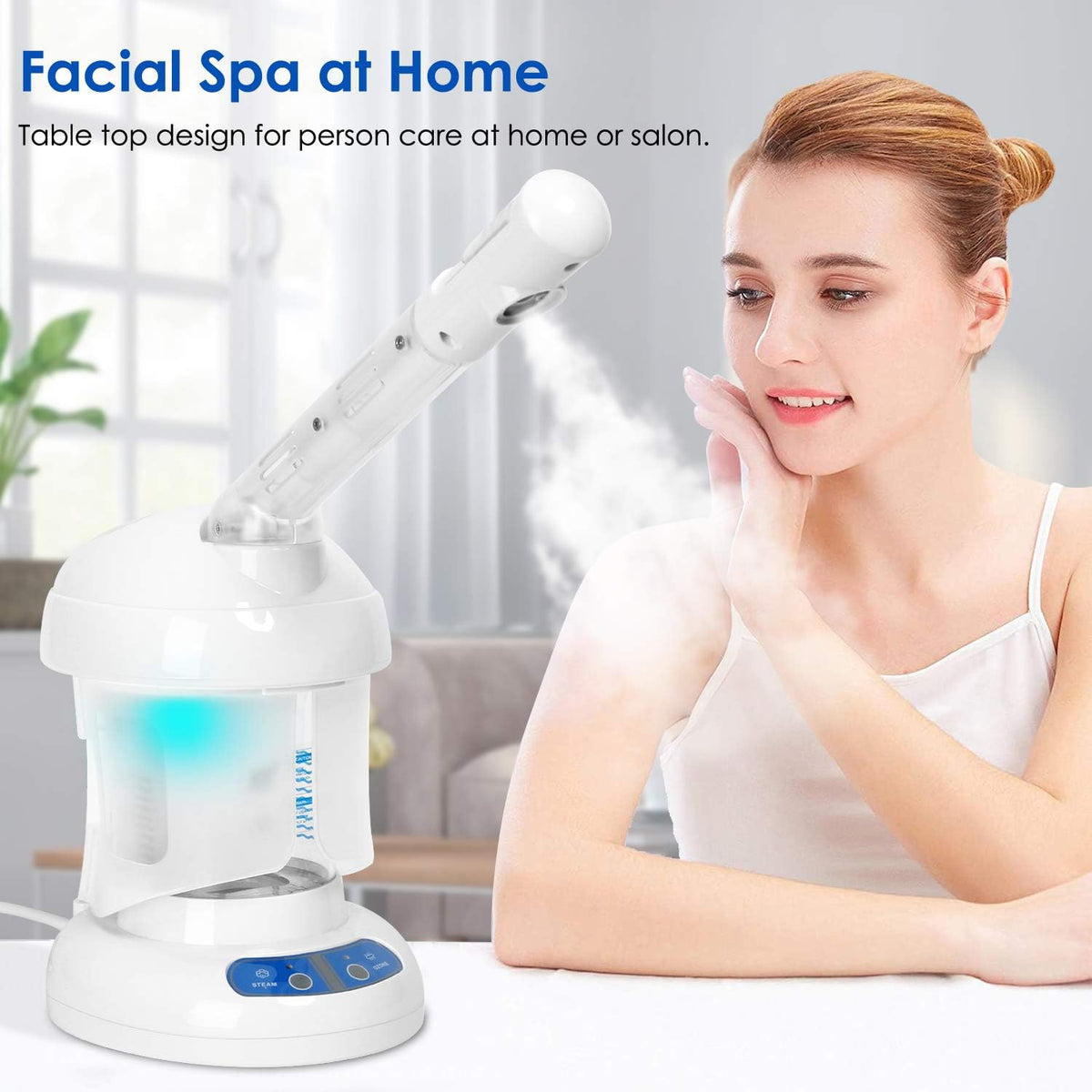Facial Steamer with Extendable Arm, White, Pack of 2 N483169