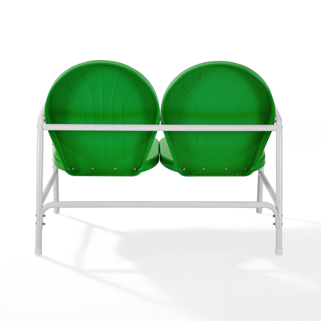 Grasshopper Green Metal Loveseat Z495811
