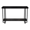 Black Metal Console Table with Shelves C16701