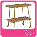 Gold 2 Tier Bar Cart Q740166