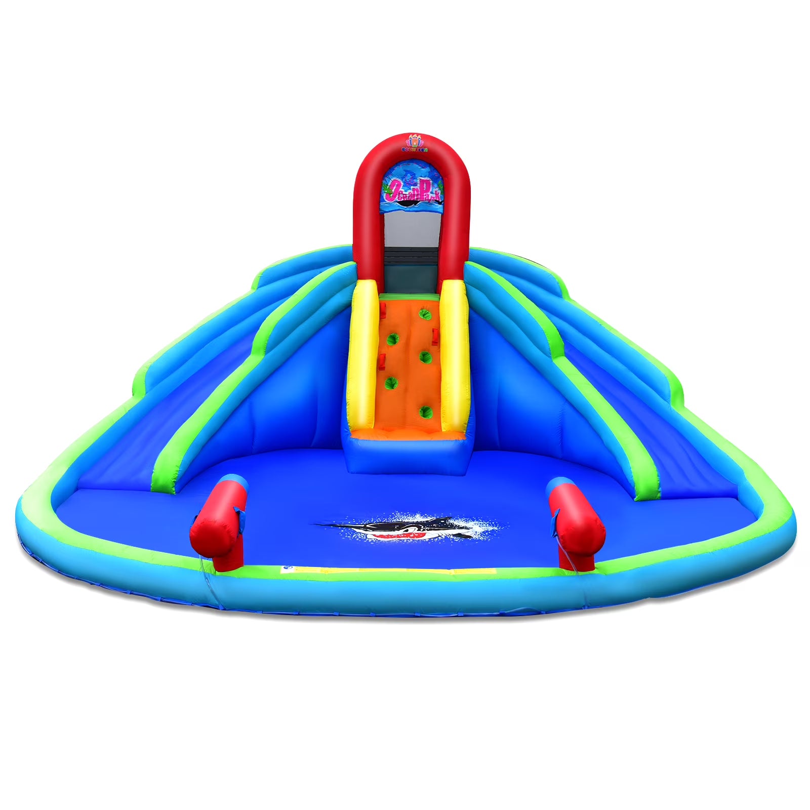 Inflatable Waterslide Bounce House with Handrail Q332658