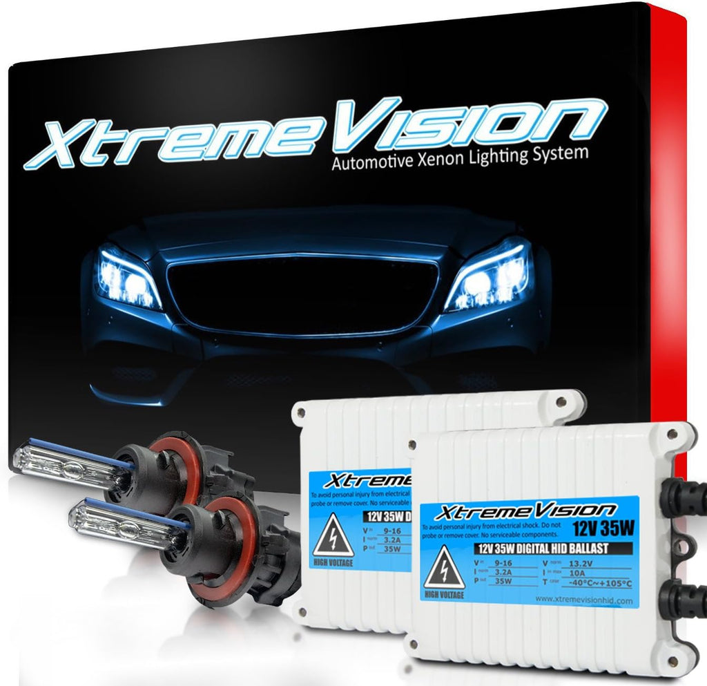 35W AC Xenon HID Bundle with Slim AC Ballast (1 Pair) and H4 / 9003 30000K Deep Blue Xenon Bulbs (1 Pair) D9398