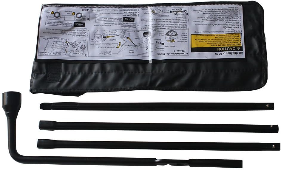 Spare Tire Iron Tools Wrench Kit with Scissor Car Jack 2 Ton Capacity Pack of 2 X628290