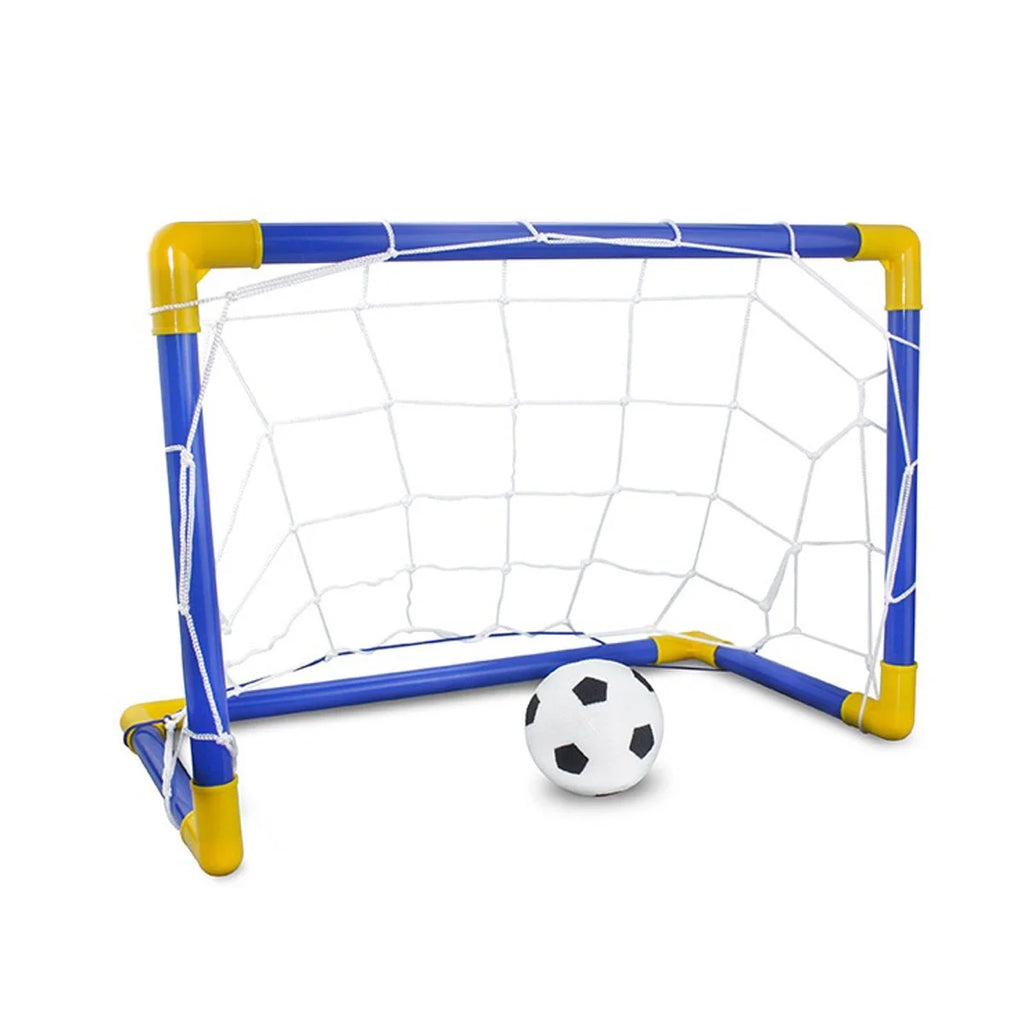 Folding Mini Soccer Ball Goal Post Net Set T7915