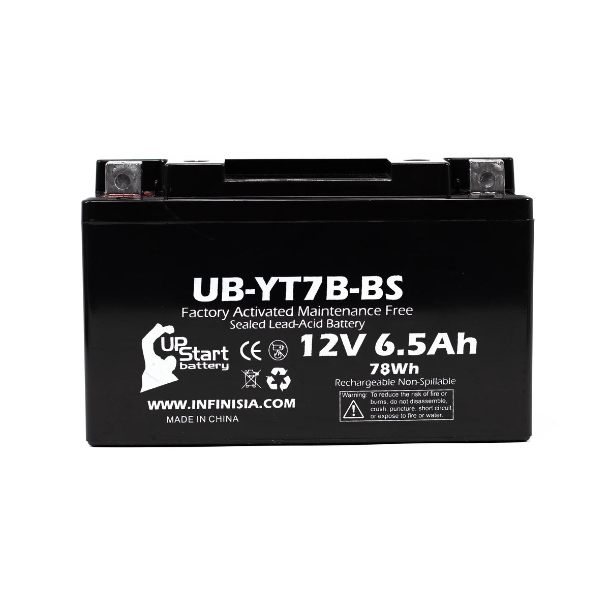 2-Pack 12V 6Ah Motorcycle Battery X3884