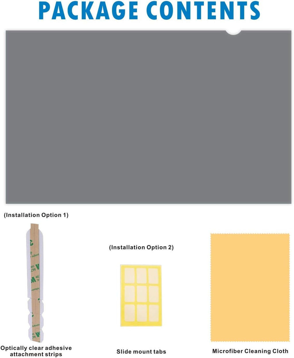 24-Inch Widescreen Monitor Privacy Screen Filter, Pack of 2 U532
