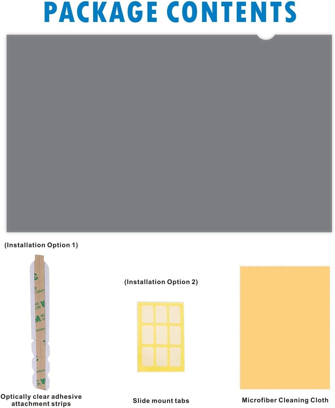 24-Inch Widescreen Monitor Privacy Screen Filter, Pack of 2 U532