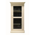 Smoky Blue Glass Panel Door Audio Cabinet F709122