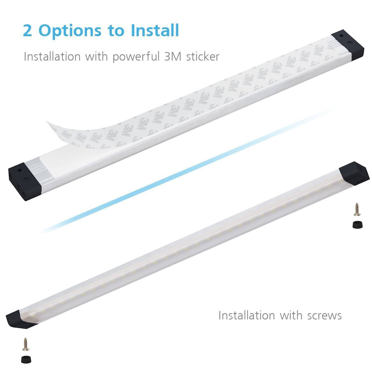 6 Panels 7 inch LED Dimmable Under Cabinet Lighting Kit C271