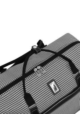 Black/White Houndstooth Duffle F7499