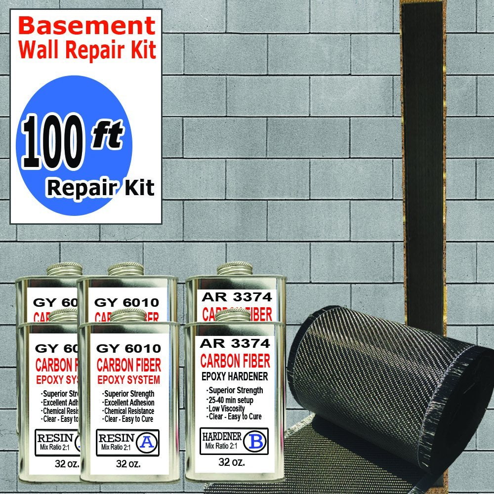 Carbon Fiber Basement Wall Crack Repair Kit D296861