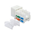 Cat6 RJ45 Keystone Jacks 50 Pack, Punch Down Wall Jack Adapter 90-Degree White U3195