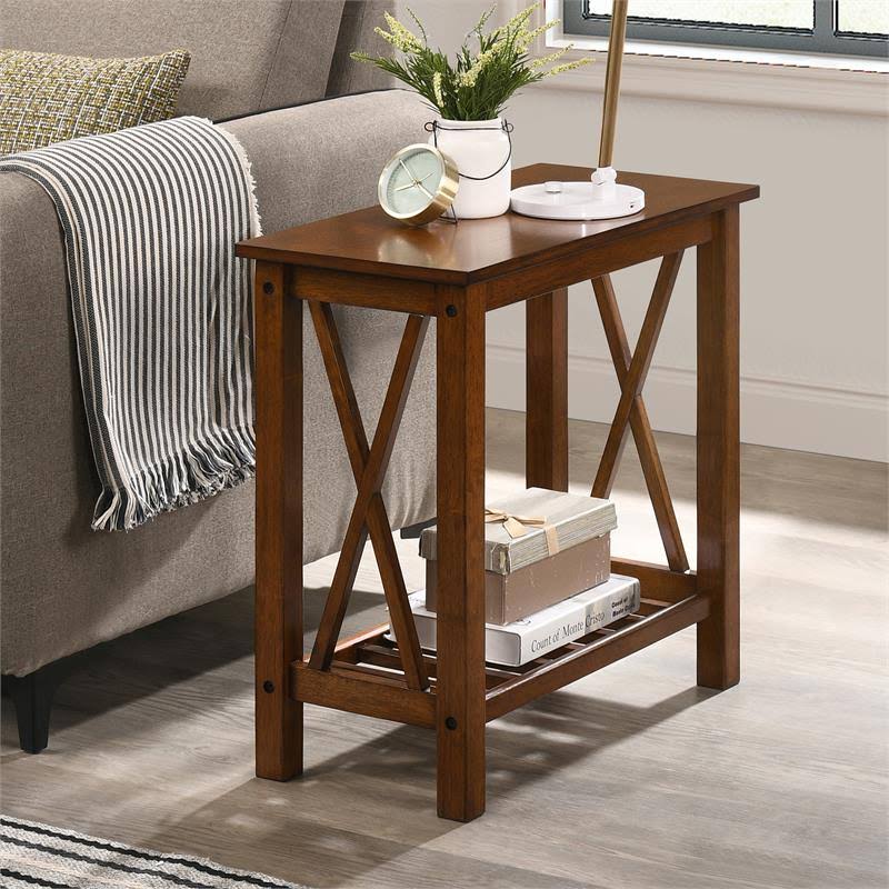 Medium Oak Wood Side Table U773