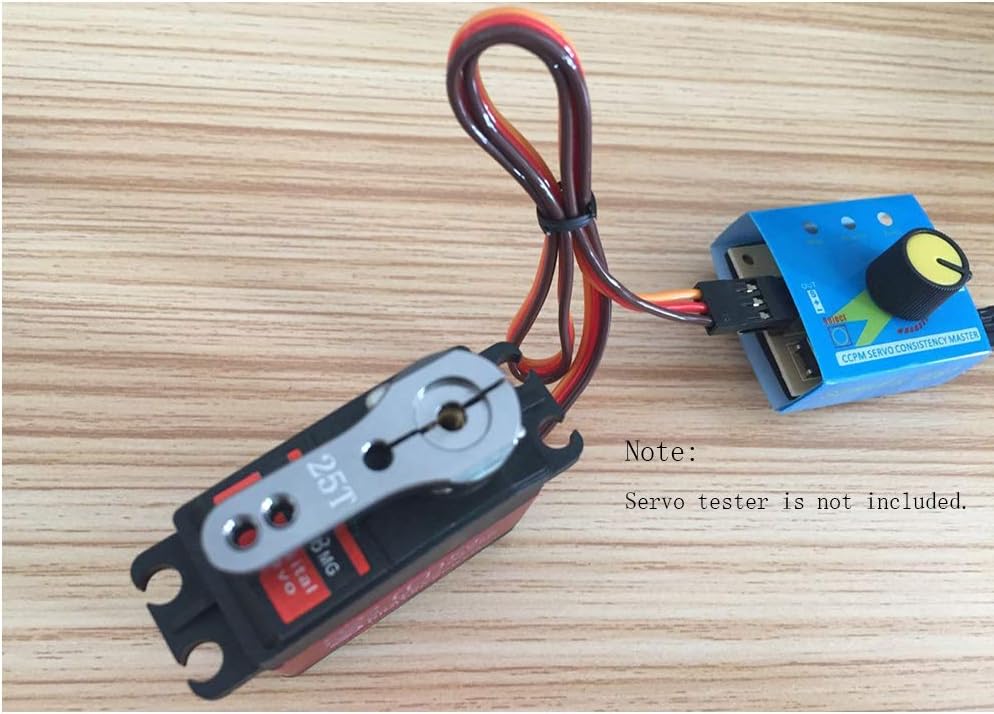 4 Sets DS3218 20KG Full Metal Gear 25T Servo Arm Digital Servo Waterproof for RC Cars, Control Angle 180 Pack of 2 U729