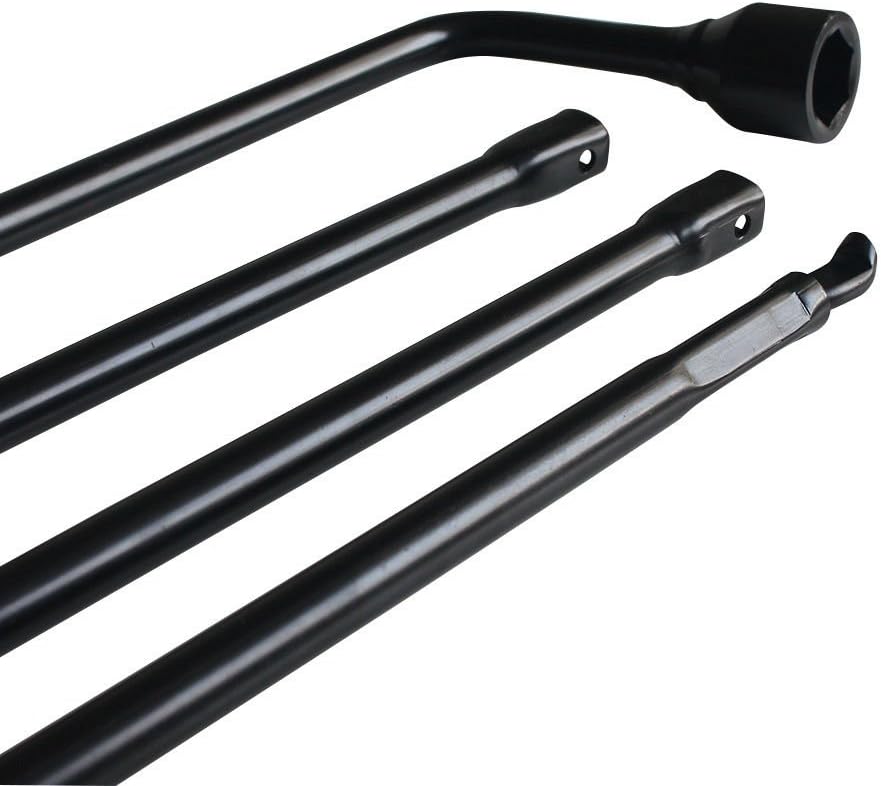 Spare Tire Iron Tools Wrench Kit with Scissor Car Jack 2 Ton Capacity Pack of 2 X628290