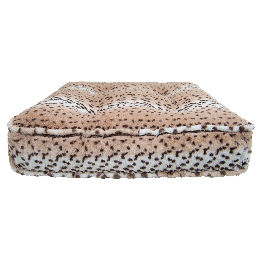 Extra Plush Faux Fur Rectangle Pet Dog Bed, Medium - 32 inch x 26 inch A3493