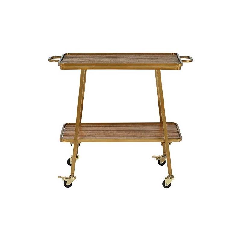 Gold 2 Tier Bar Cart Q740166
