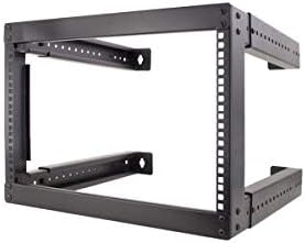 6U Open Wall Mount Frame Rack Adjustable Depth 18-30 V132593
