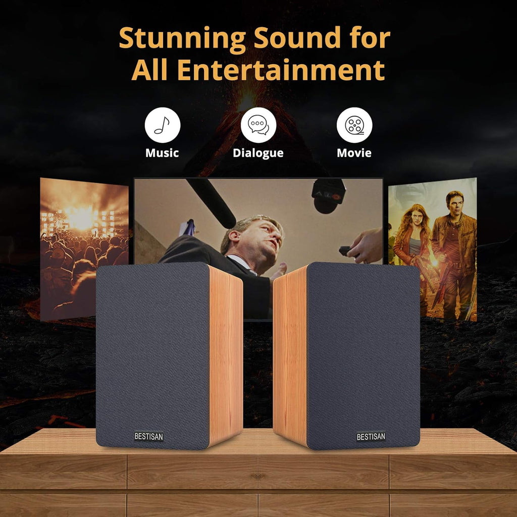 Bluetooth Bookshelf Speakers with Optical Input J24200