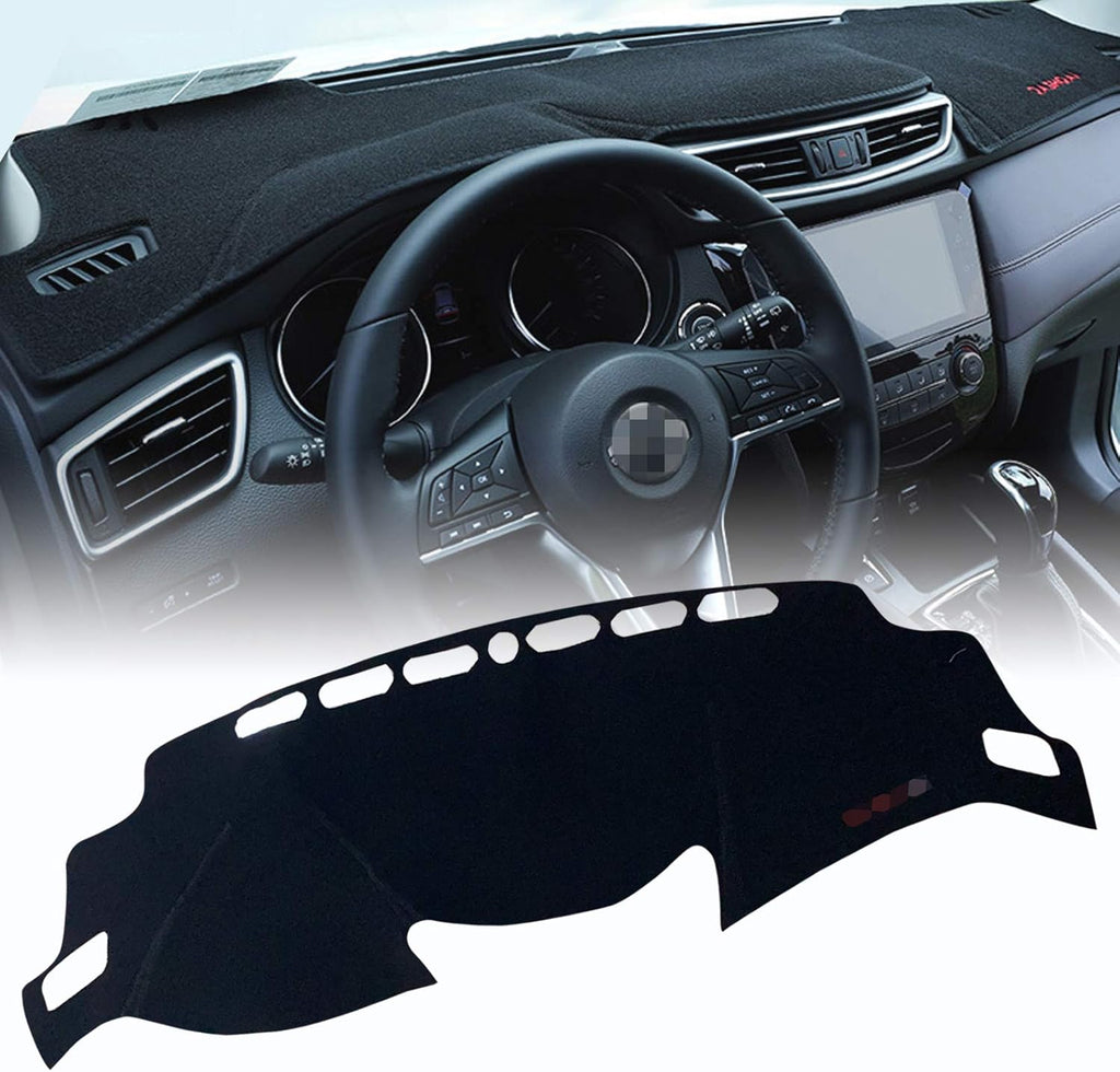 Black Center Console Cover Dash Mat Protector for Nissan Rogue X-Trail Rogue Sport SUV Q301550
