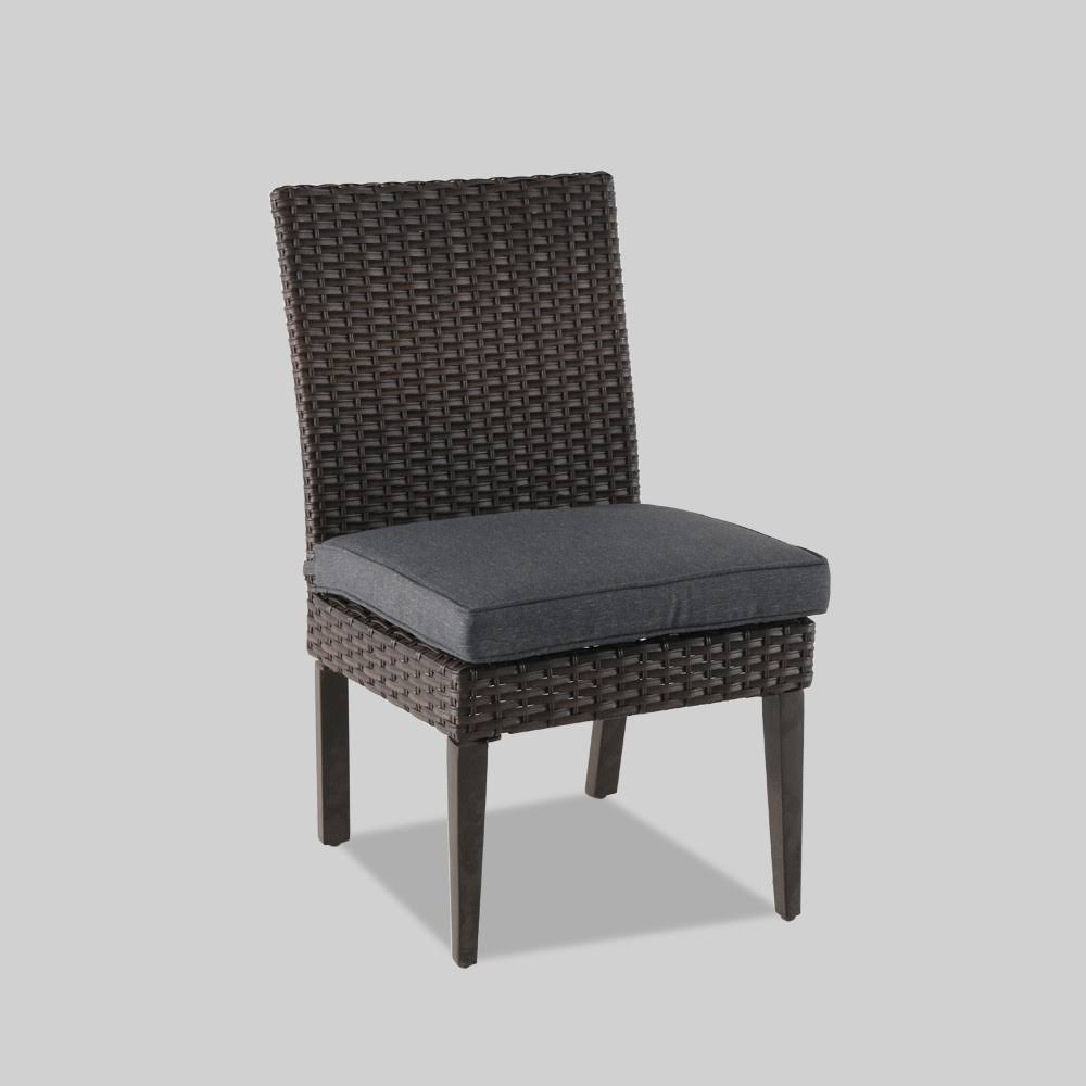 4pk All-Weather Wicker Patio Dining Chair Charcoal S96628