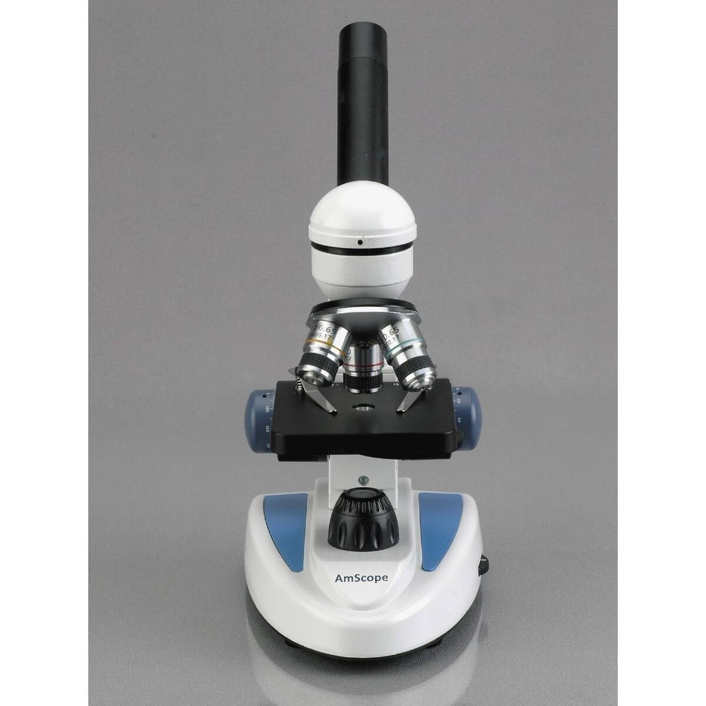 40X-400X Metal Glass Student Microscope with 2MP USB Digital Imager A622
