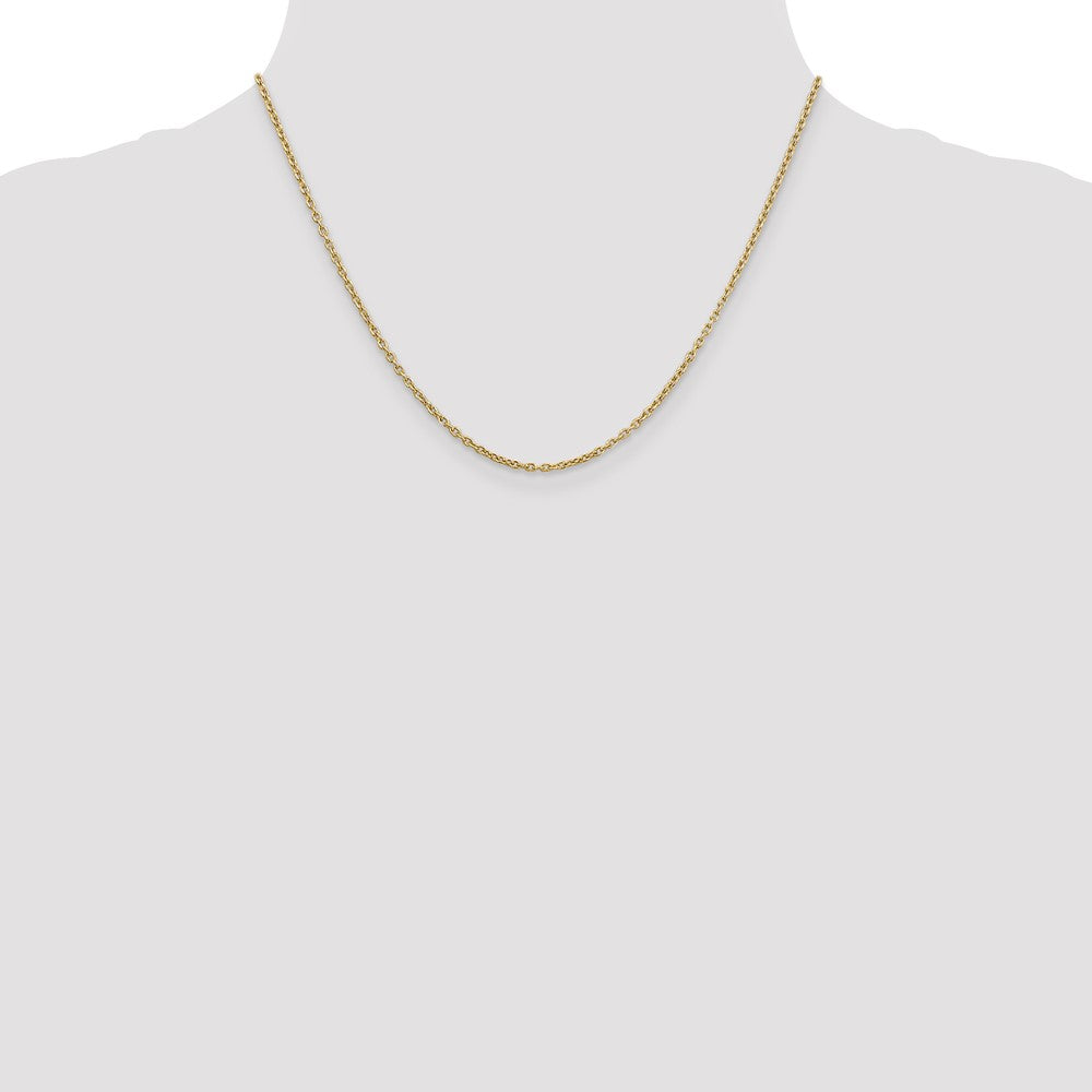 14K Yellow Gold 2mm Cable Chain X99605