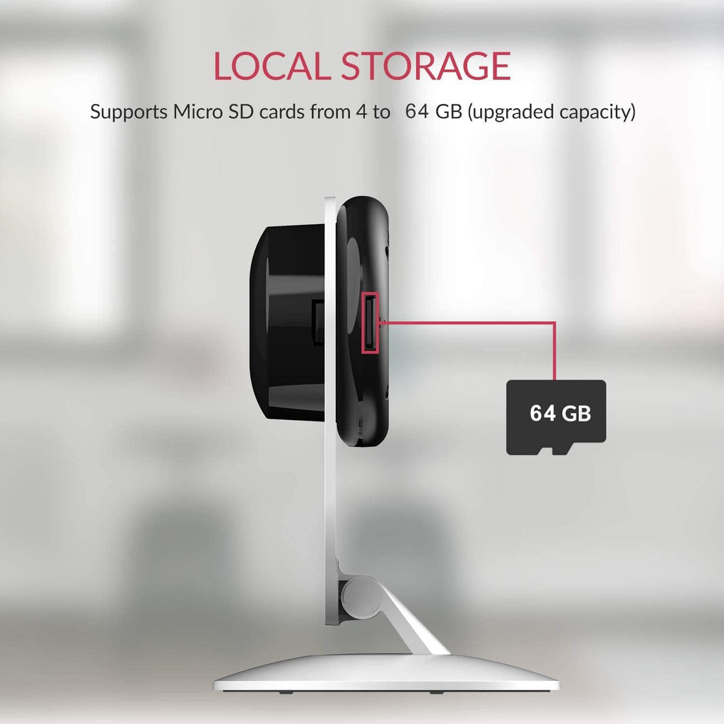 4pc 1080p 2.4G WiFi Indoor Security Camera with Night Vision and 2-Way Audio U59017