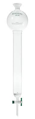 Chromatography Columns with Spherical Joint, PTFE Stopcock, Fritted Disc, and Reservoir H420