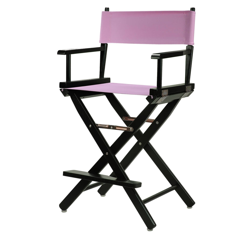 Black Frame Pink Canvas Director's Chair V1058