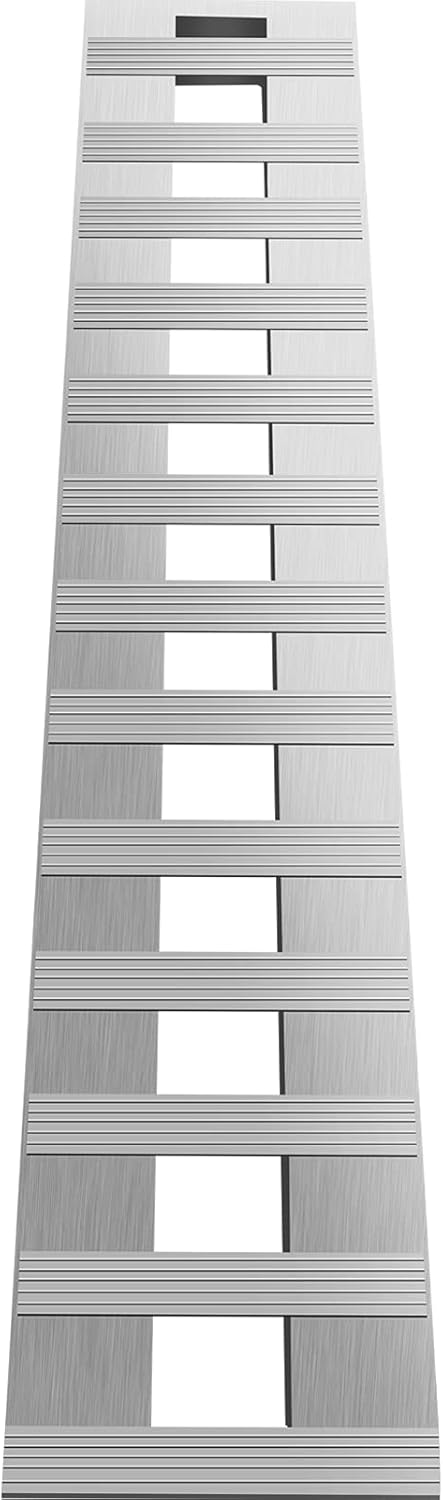 84'' X 15'' Aluminum Trailer Ramps 6000LBS Total Beavertail Hook End 1 Pair N4556