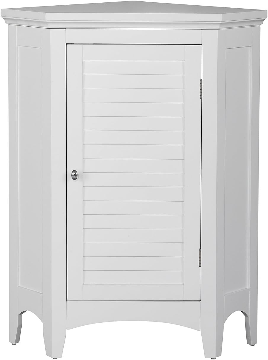 White Bathroom Storage Floor Cabinet F458791